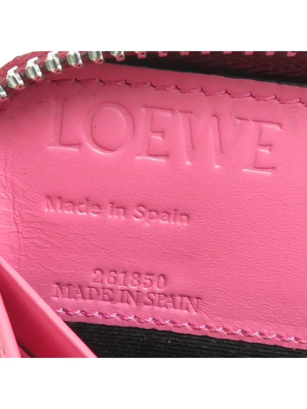 Auth Loewe Anagram Zip Around Long #280415L27B